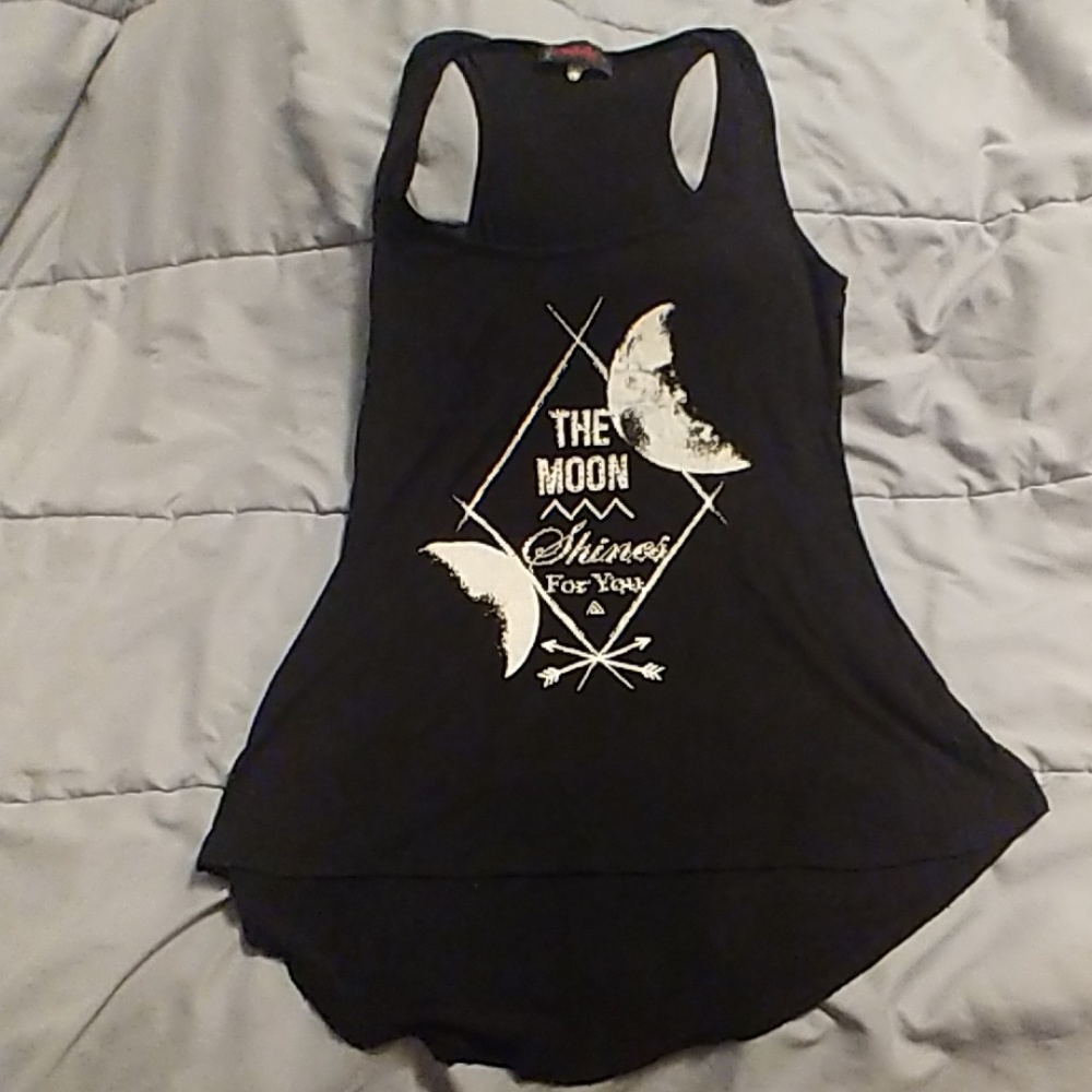 Black moon tank top